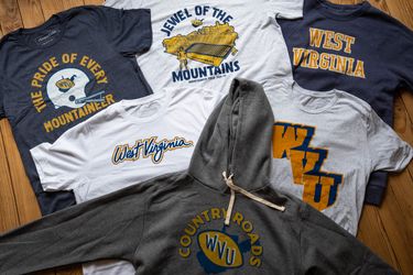 WVU Shirts and hoodies made by Homefield Apparel